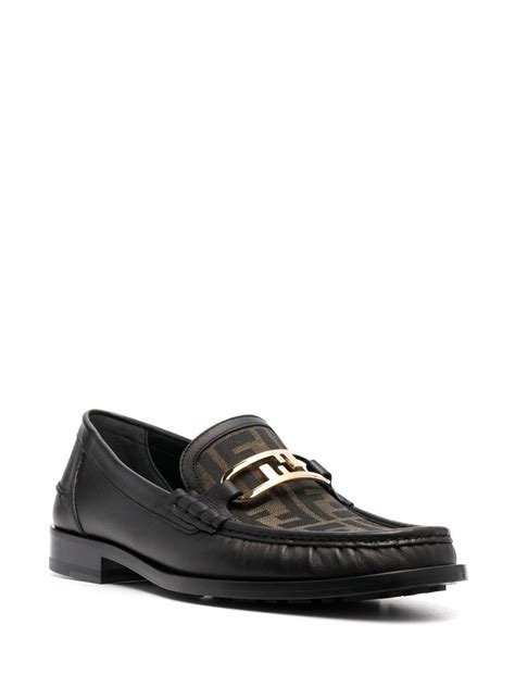 fendi olock|Fendi o lock loafers.